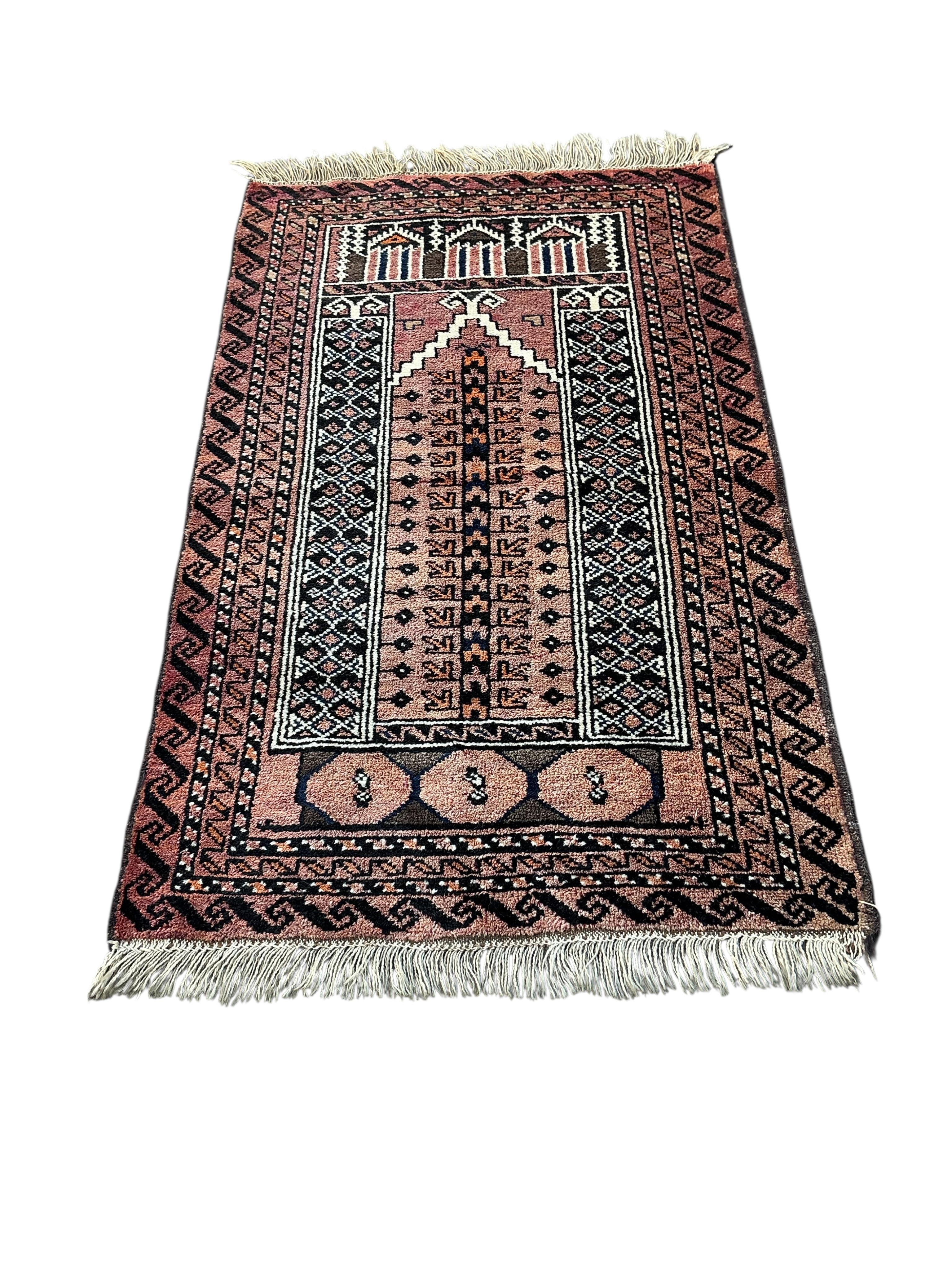 Nine various Afghan and Turkish mats, largest 112 x 72cm